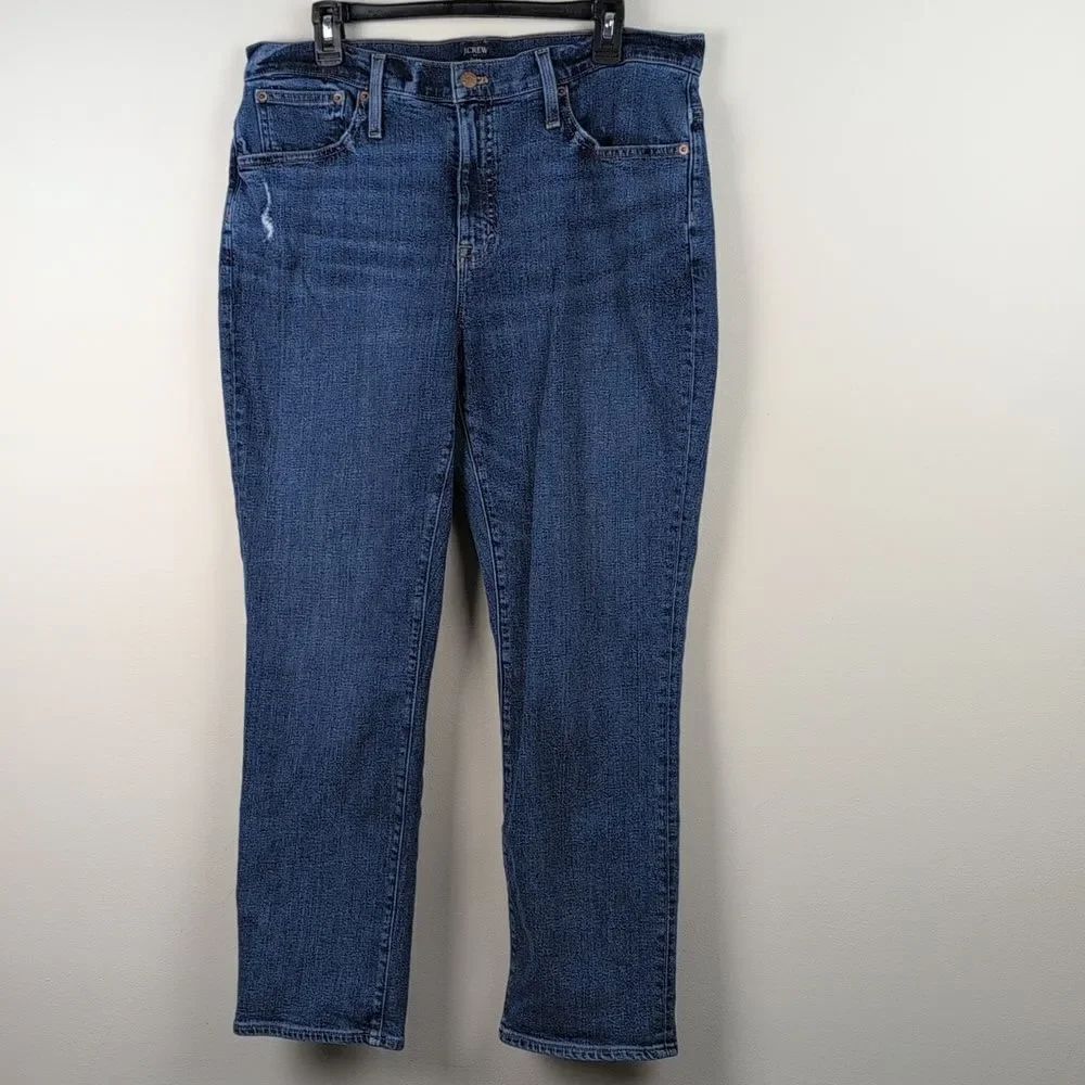J. Crew Slim Boyfriend Denim Jeans in Liberty Blue Wash Size 31 - Picture 10 of 10